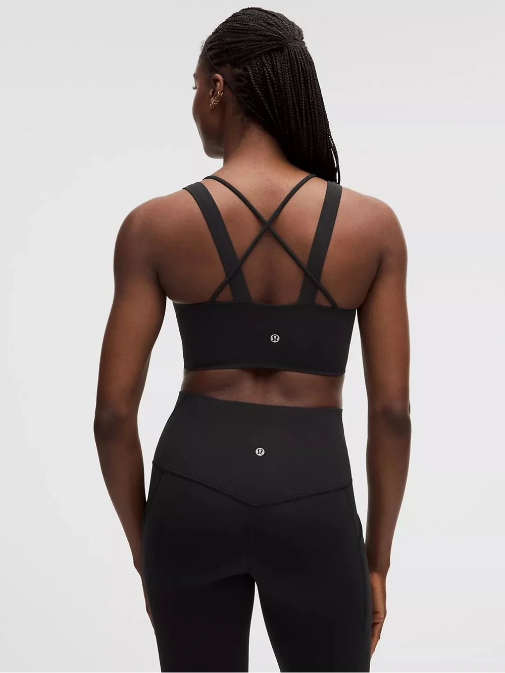 NWOT Lululemon Like A Cloud Black D/DD Longline Sports Bra